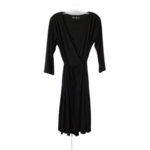 ELLEN PARKER Classic Wrap Stretchy Dress Medium